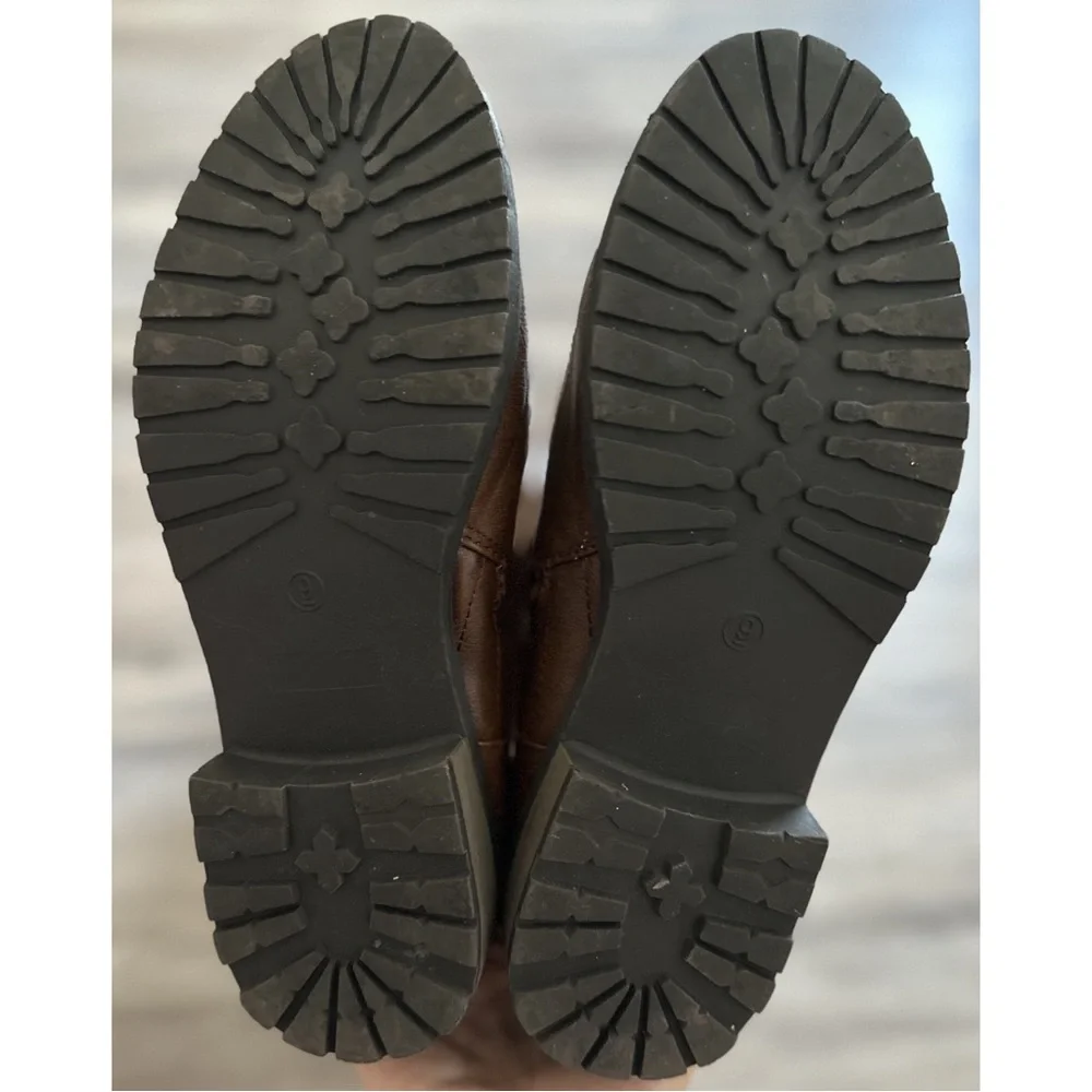 Like New! Brown Leather Over The Knee Boots - Picture 3 of 6